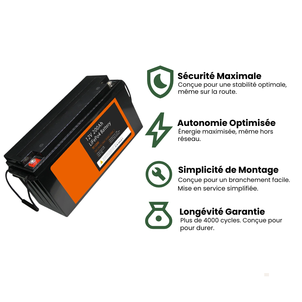 Batterie lithium LiFePo4 100Ah/200Ah/300Ah – Nomadia PowerCell