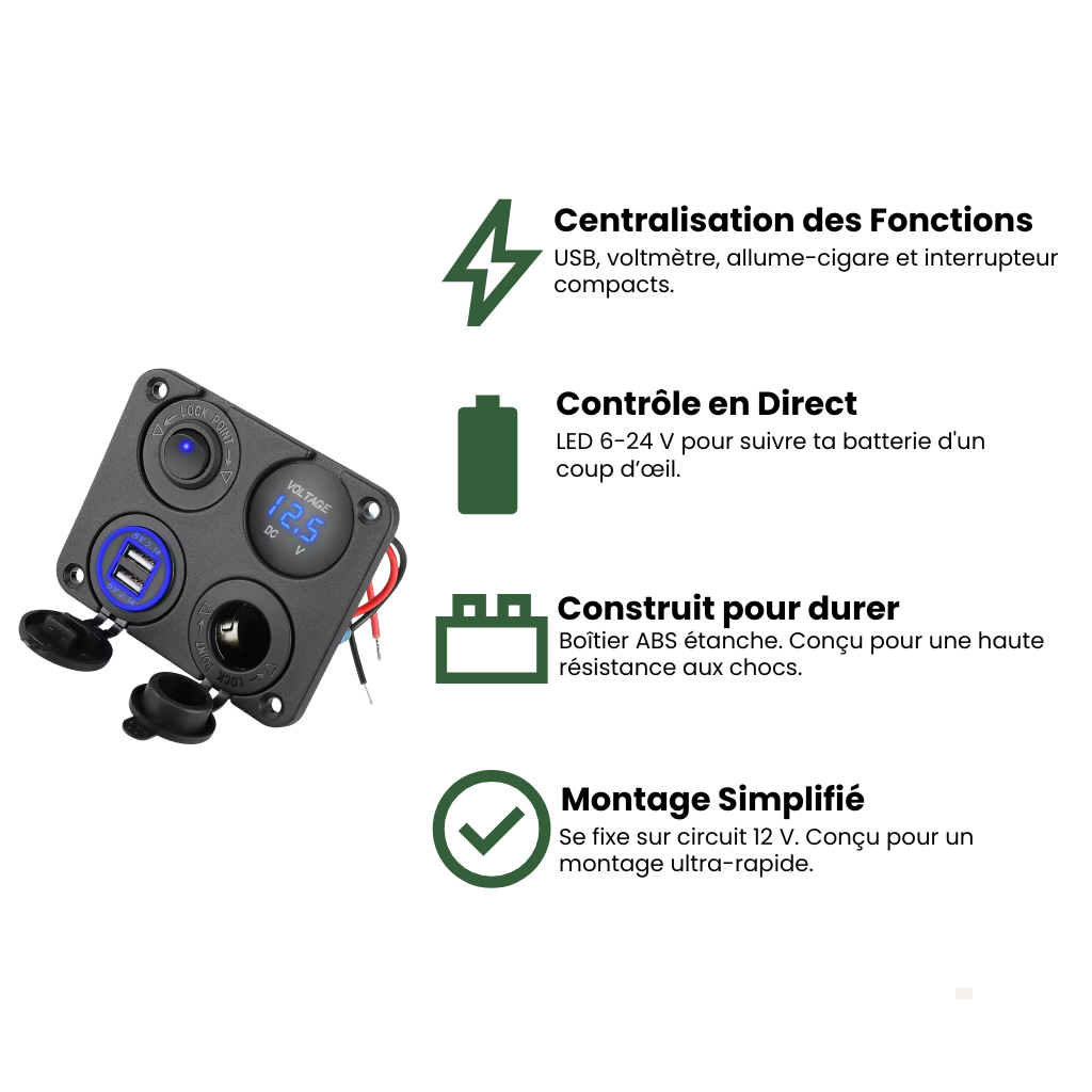 Adaptateur de courant 4-en-1 – Nomadia RoadPower