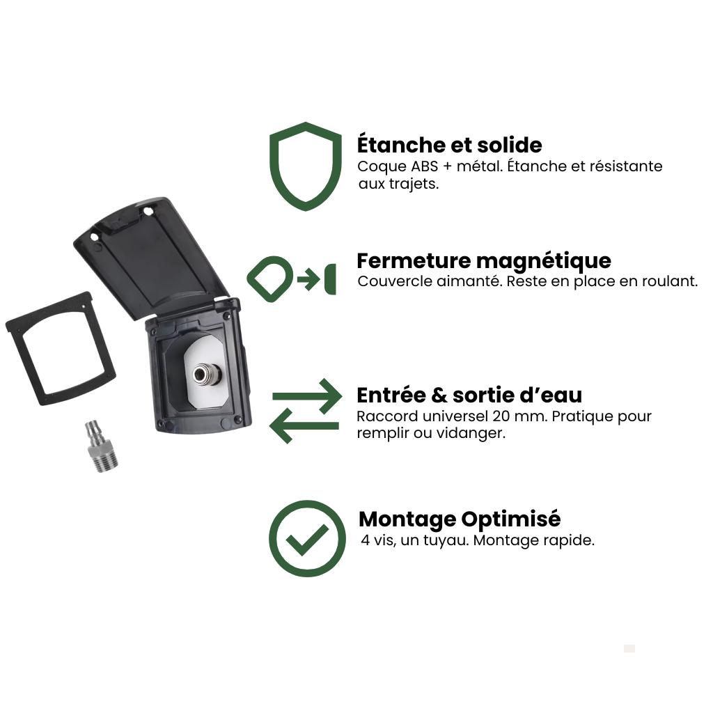 Raccord étanche 20 mm – Nomadia WaterSafe