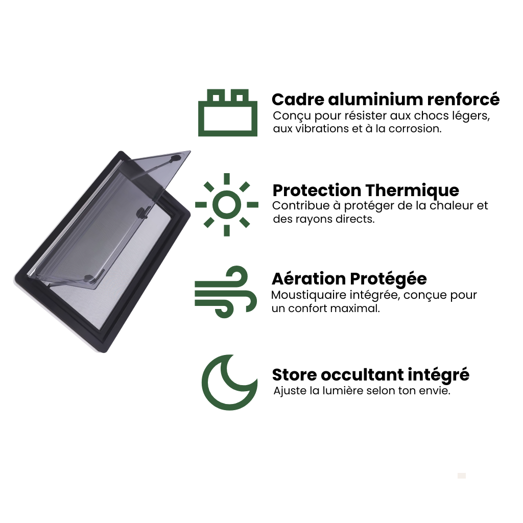 Fenêtre latérale 900x500 mm – Nomadia AeroView