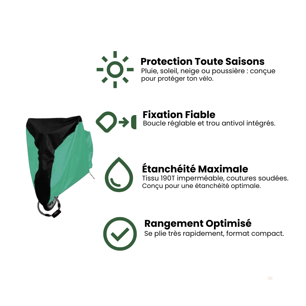 Housse vélo étanche anti-UV – Nomadia CoverPro