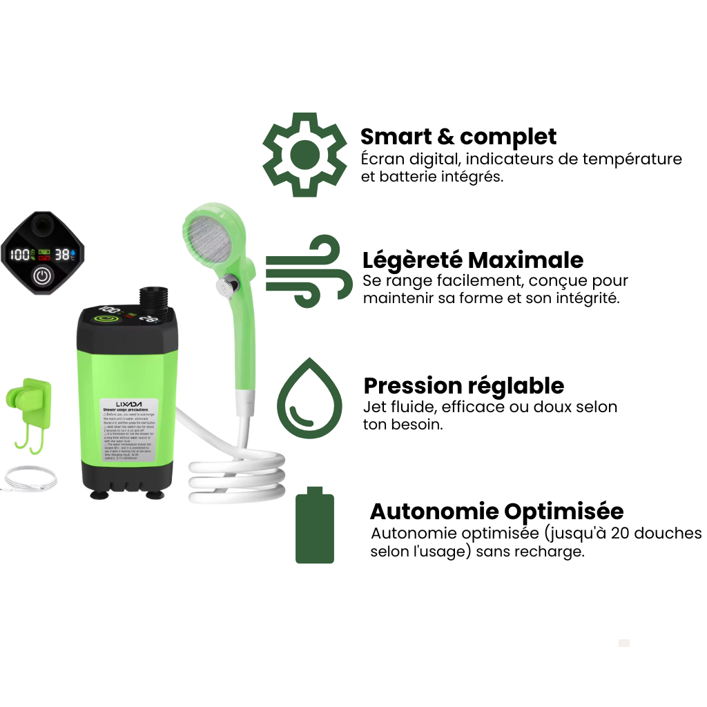 Douche Nomade Compacte – Nomadia Flow 6000