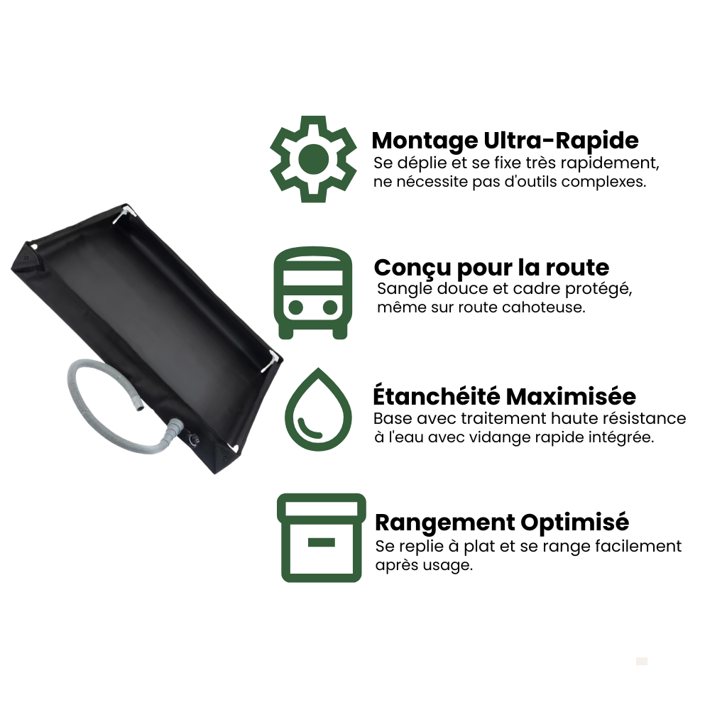 Douche portable compacte – Nomadia BaseFlow