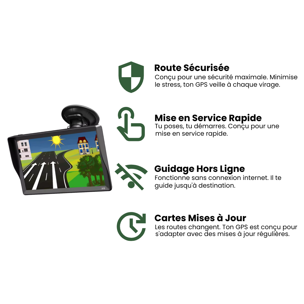 GPS 9 pouces – Navigation Premium pour véhicules grands gabarits – Nomadia