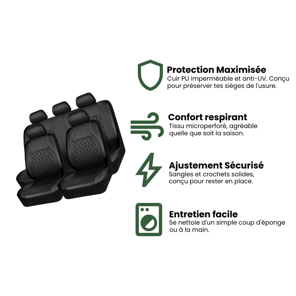 Housses de sièges universelles – Nomadia SeatLuxe+