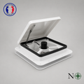 Lanterneau ventilé 36x36 cm avec LED et moustiquaire | Nomadia AeroCompact 36