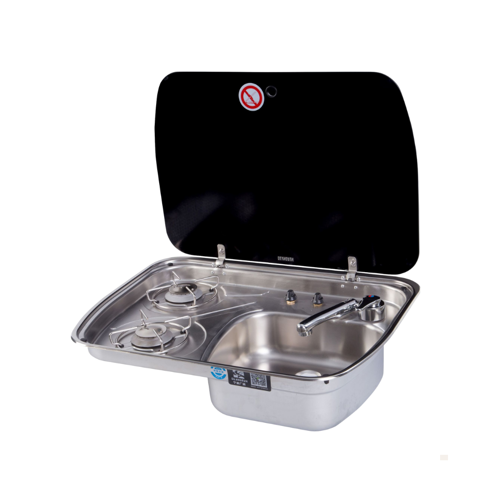 Réchaud inox 304 double feu – Nomadia DuoHeat