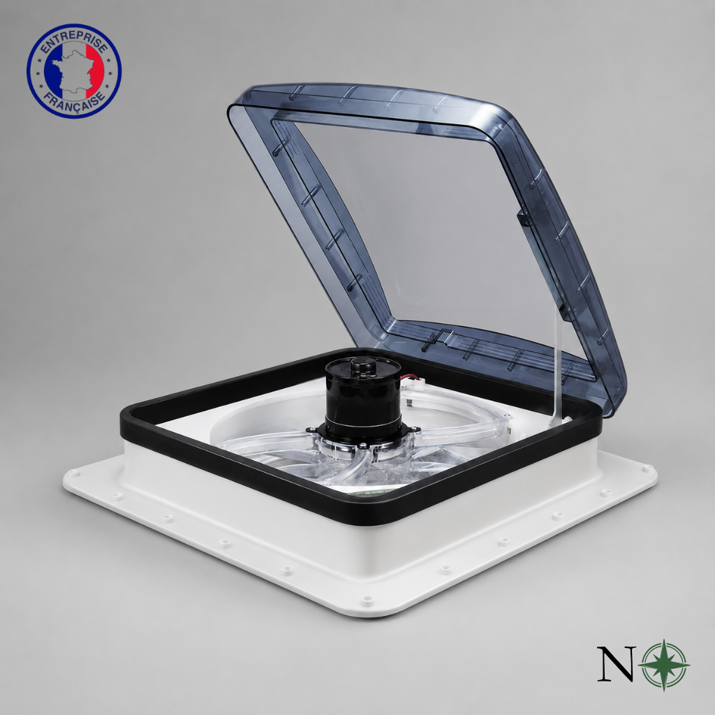 Lanterneau ventilé 40x40 camping-car | 12V | Nomadia AirFlow X