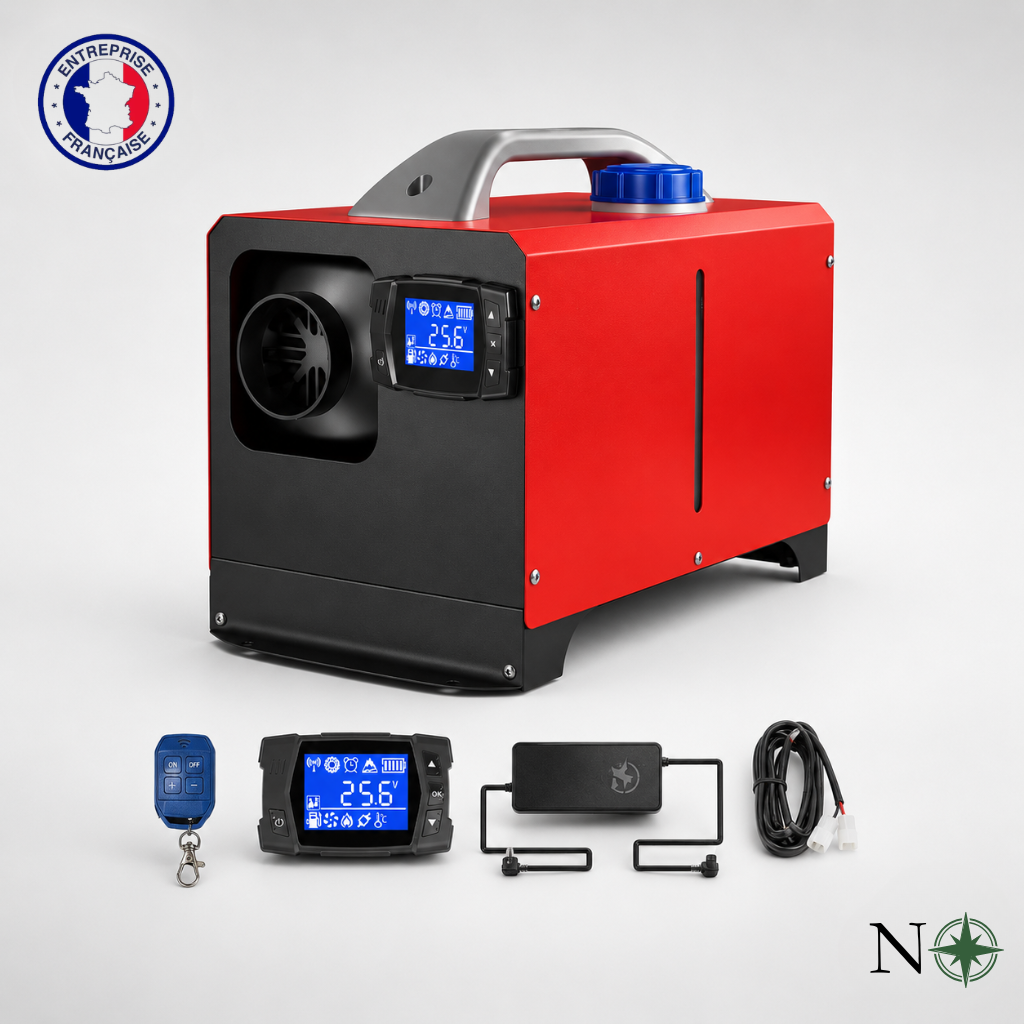 Chauffage Diesel Portable 5–8 kW pour Camping-Car, Van & Fourgon avec Bluetooth | NomadiaHeat Start
