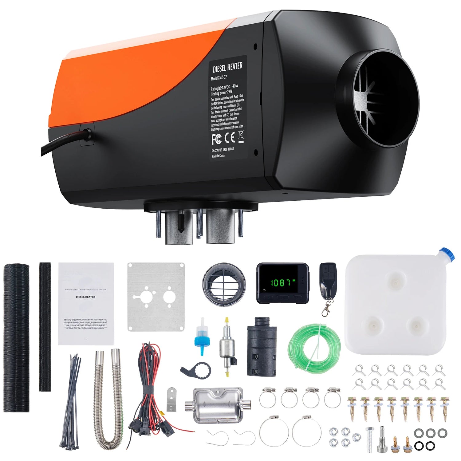 Chauffage diesel compact 2kW 12V – Nomadia 12V