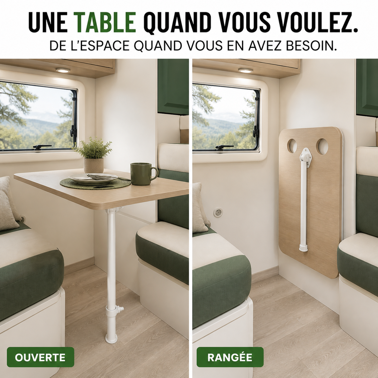 NomadiaLeg ouvert puis rabattu pour libérer l’espace