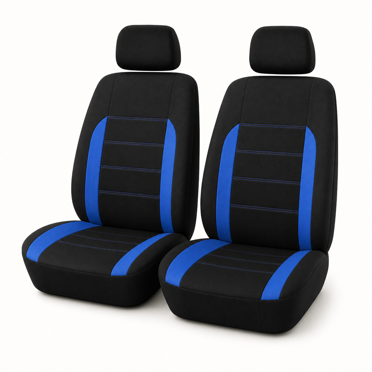 Housses NomadiaSeat bleues pour deux sièges