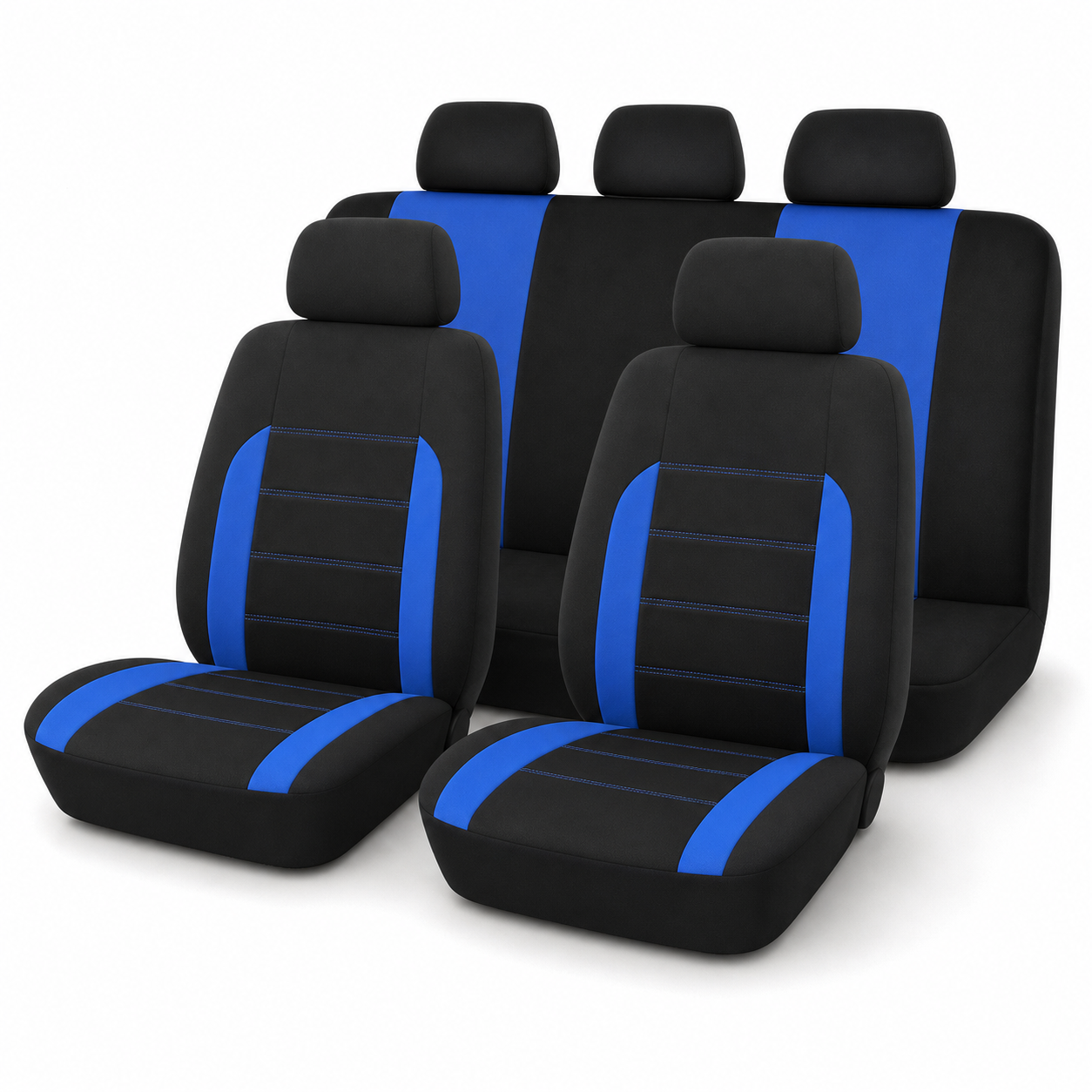 Housses NomadiaSeat bleues ensemble cinq places