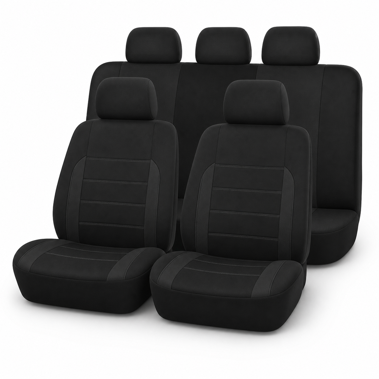 Housses NomadiaSeat noires ensemble cinq places