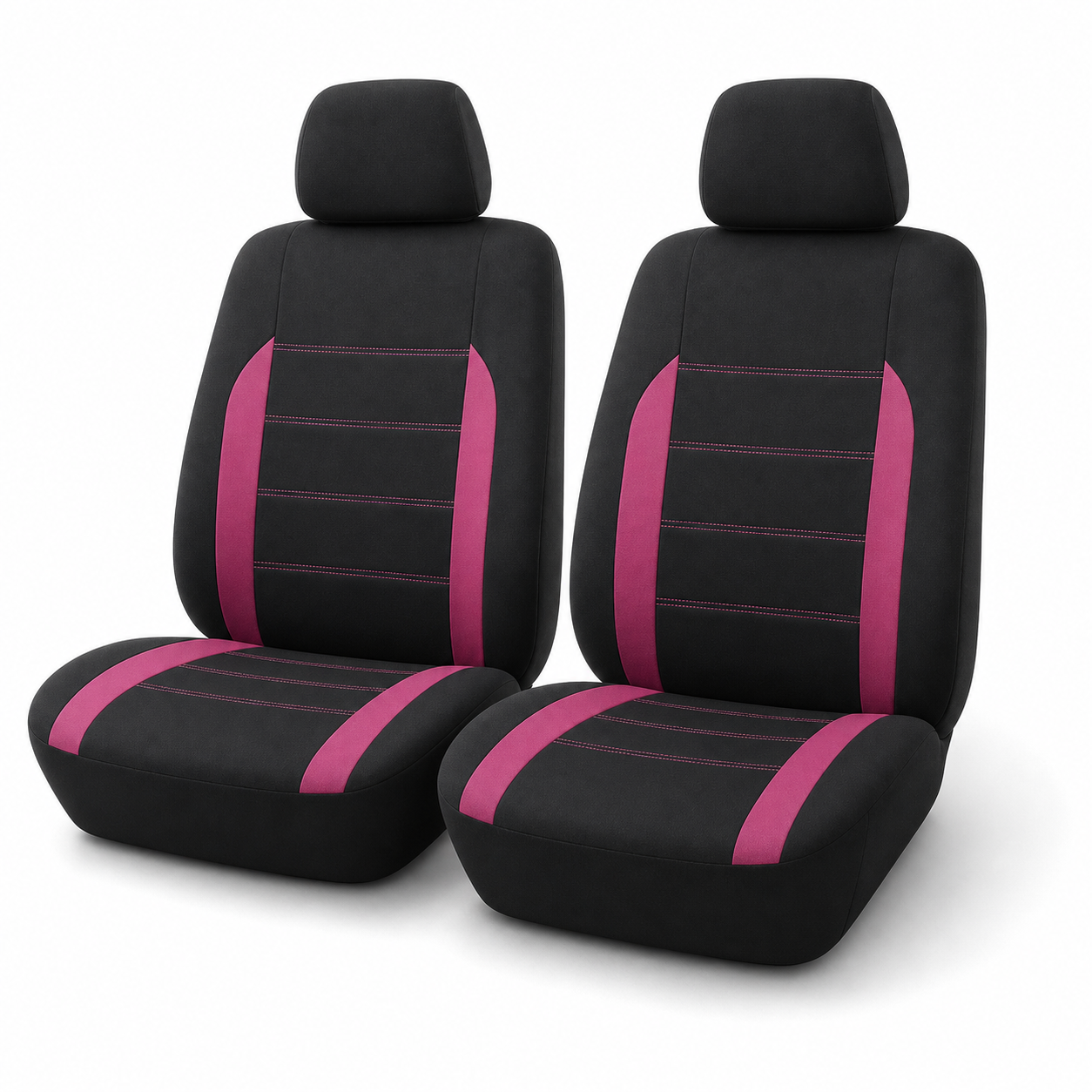 Housses NomadiaSeat roses pour deux sièges