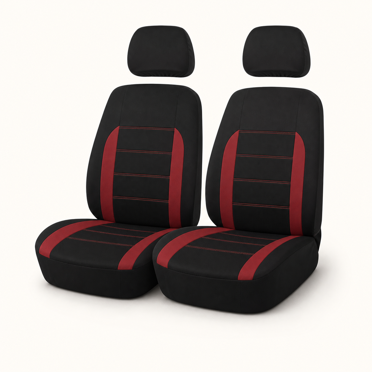 Housses NomadiaSeat rouges pour deux sièges