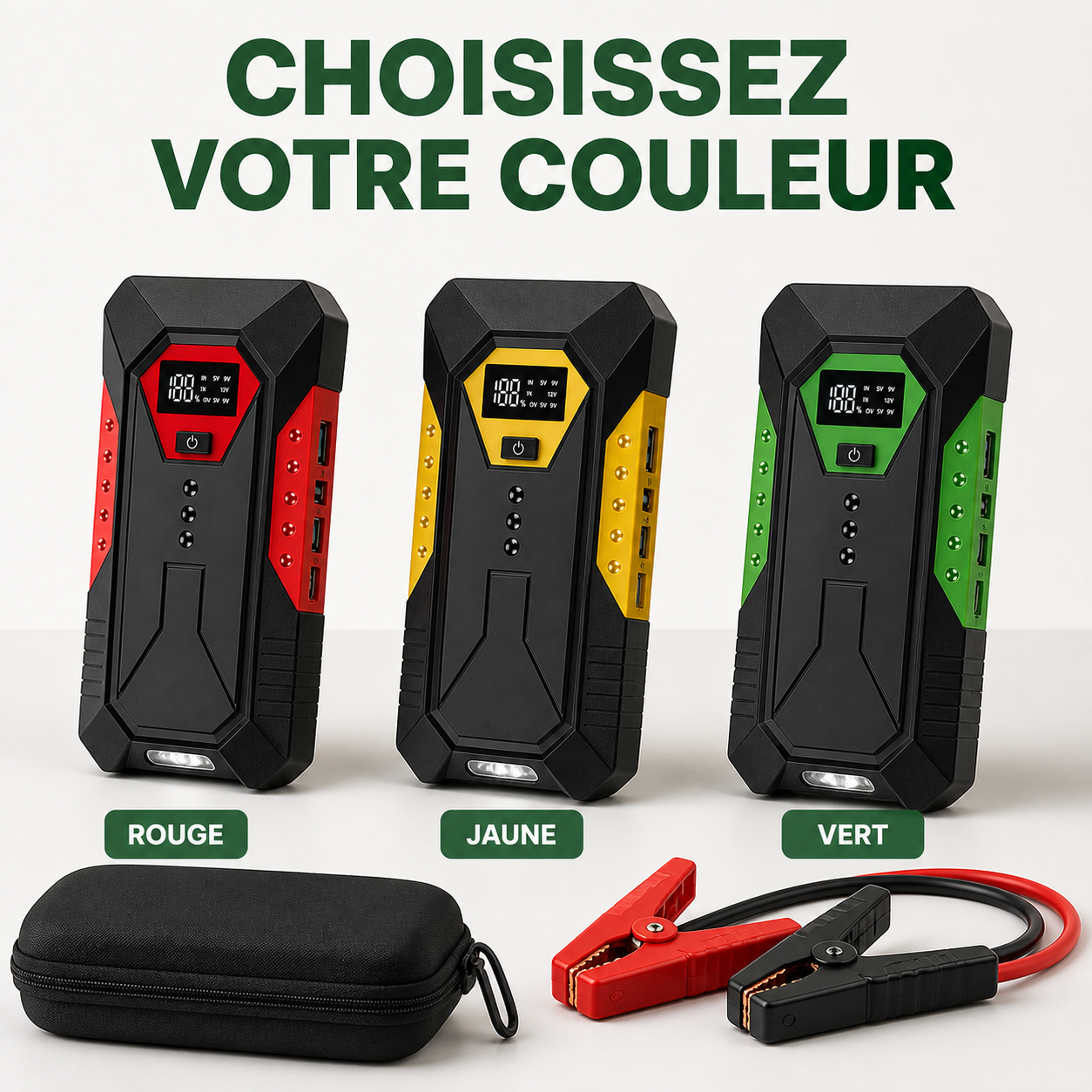 NomadiaStart disponible en rouge, jaune et vert