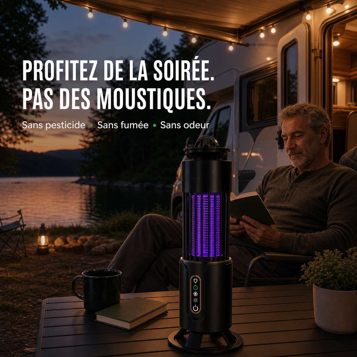 NomadiaZap pendant une soirée en camping-car